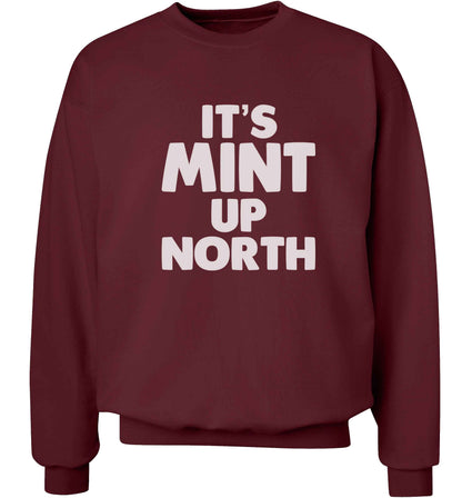 It's mint up North adult's unisex maroon sweater 2XL