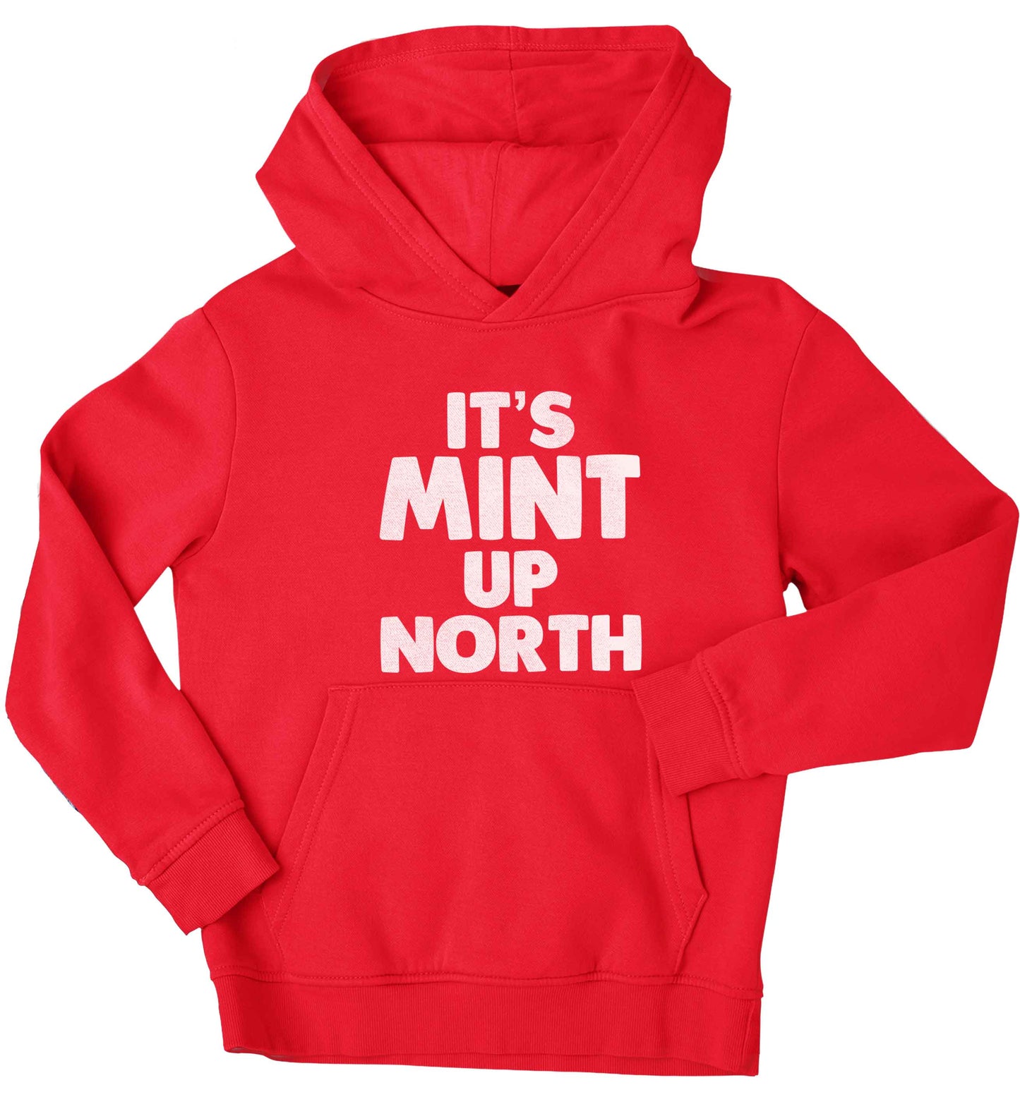 It's mint up North children's red hoodie 12-13 Years