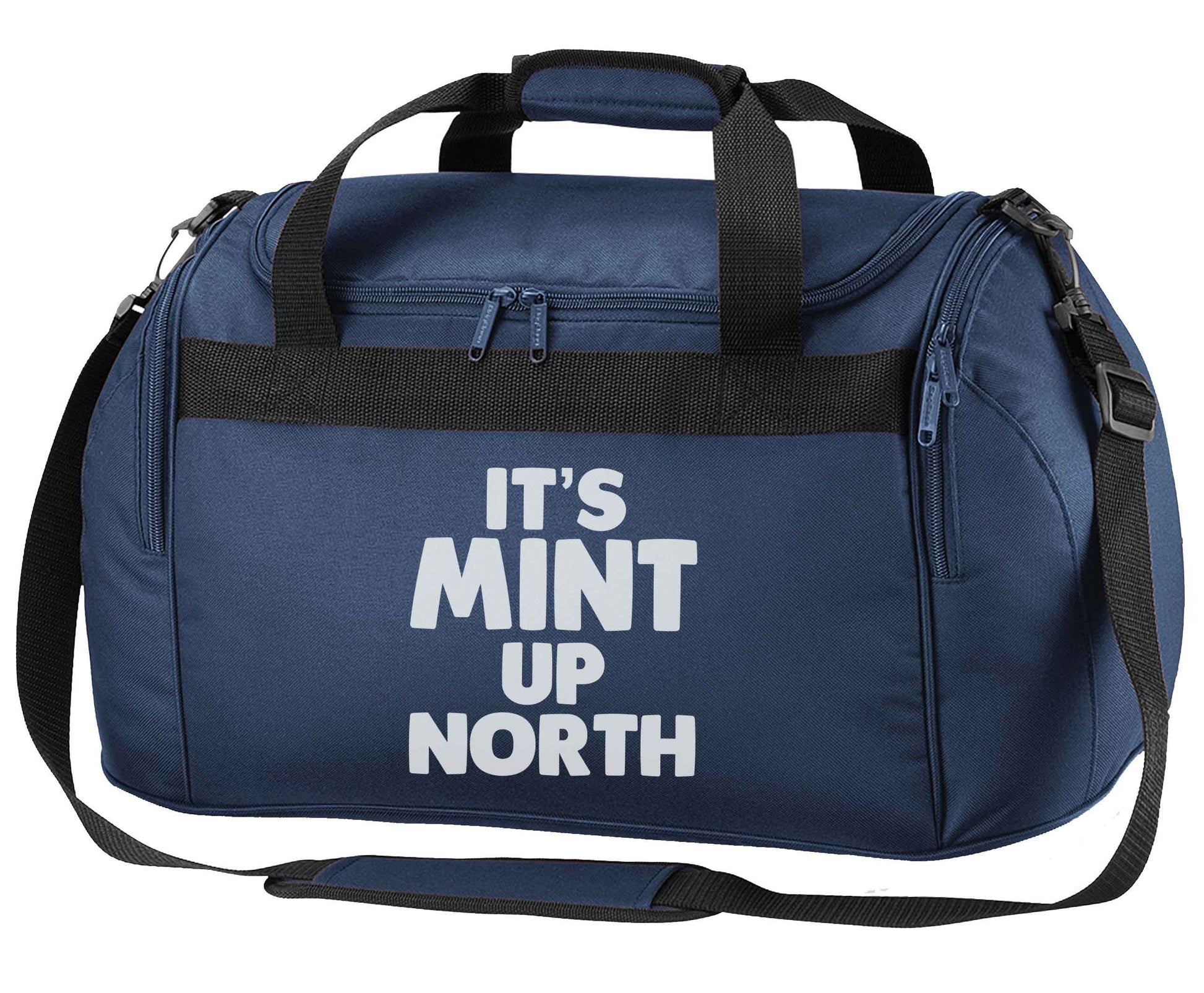 It's mint up North navy holdall / duffel bag
