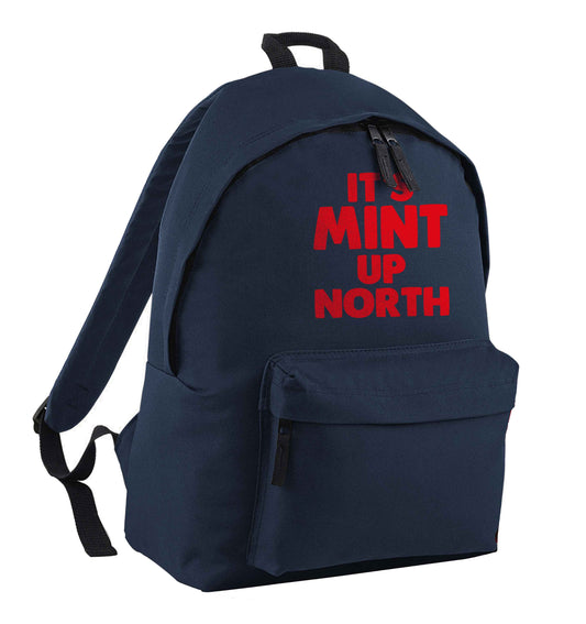 It's mint up North navy children's backpack