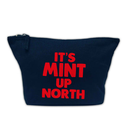 It's mint up North navy makeup bag