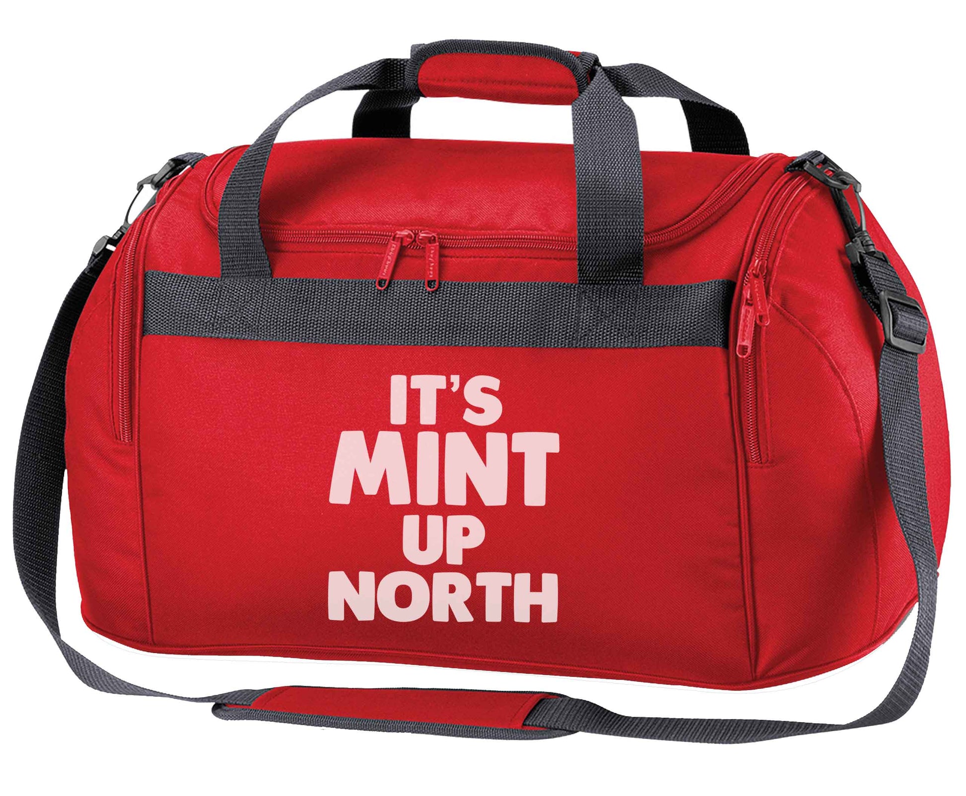 It's mint up North red holdall / duffel bag
