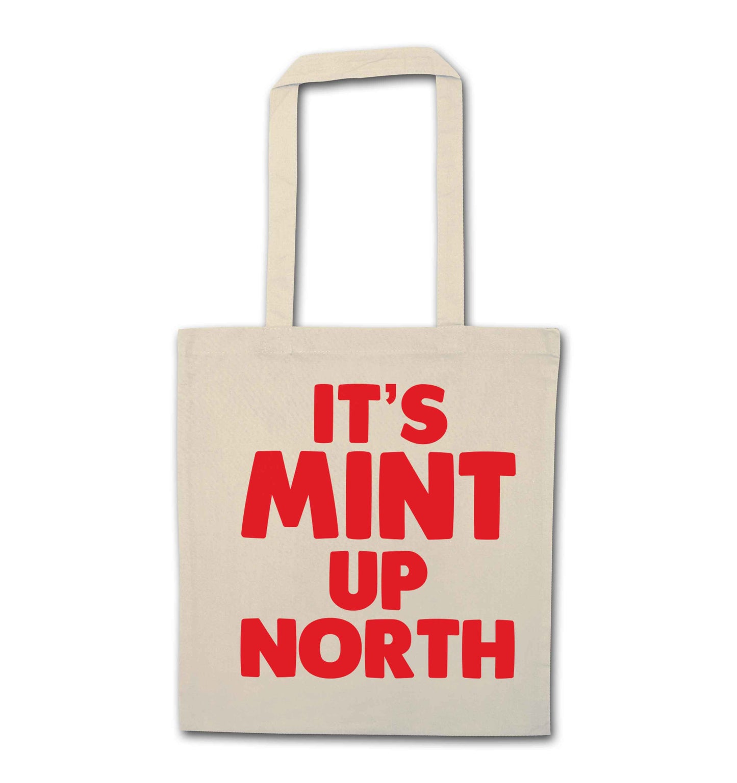 It's mint up North natural tote bag