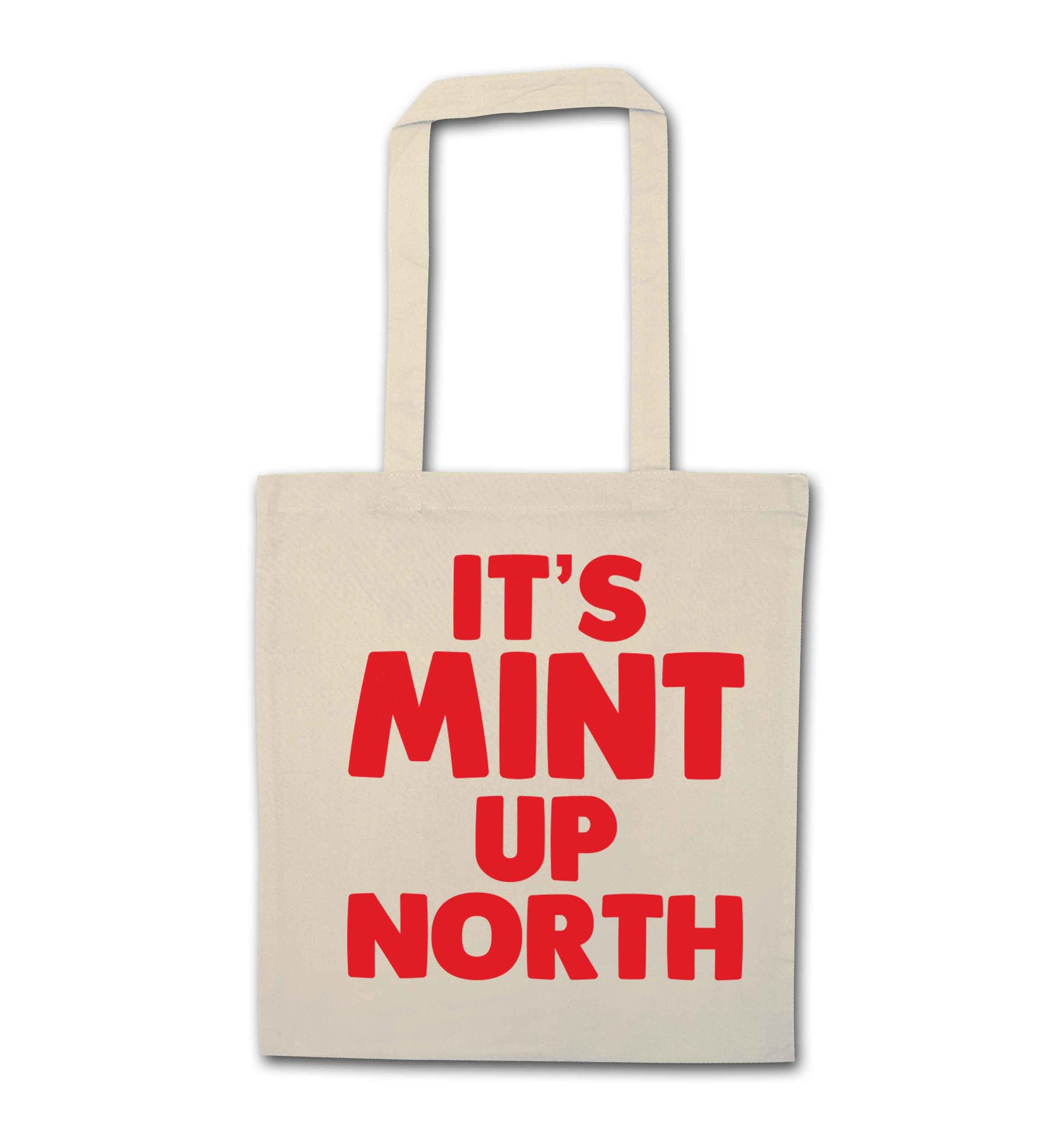It's mint up North natural tote bag