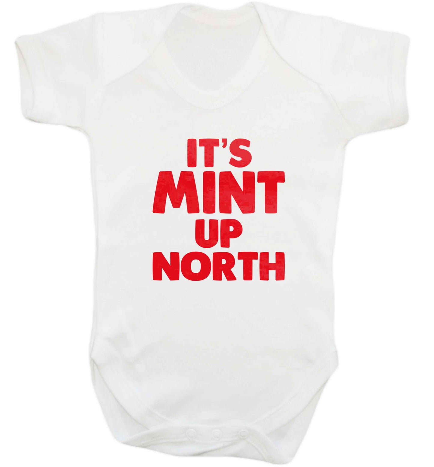 It's mint up North baby vest white 18-24 months