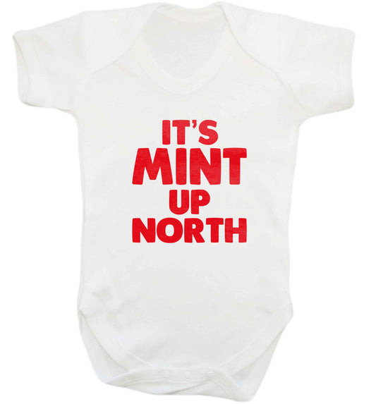 It's mint up North baby vest white 18-24 months