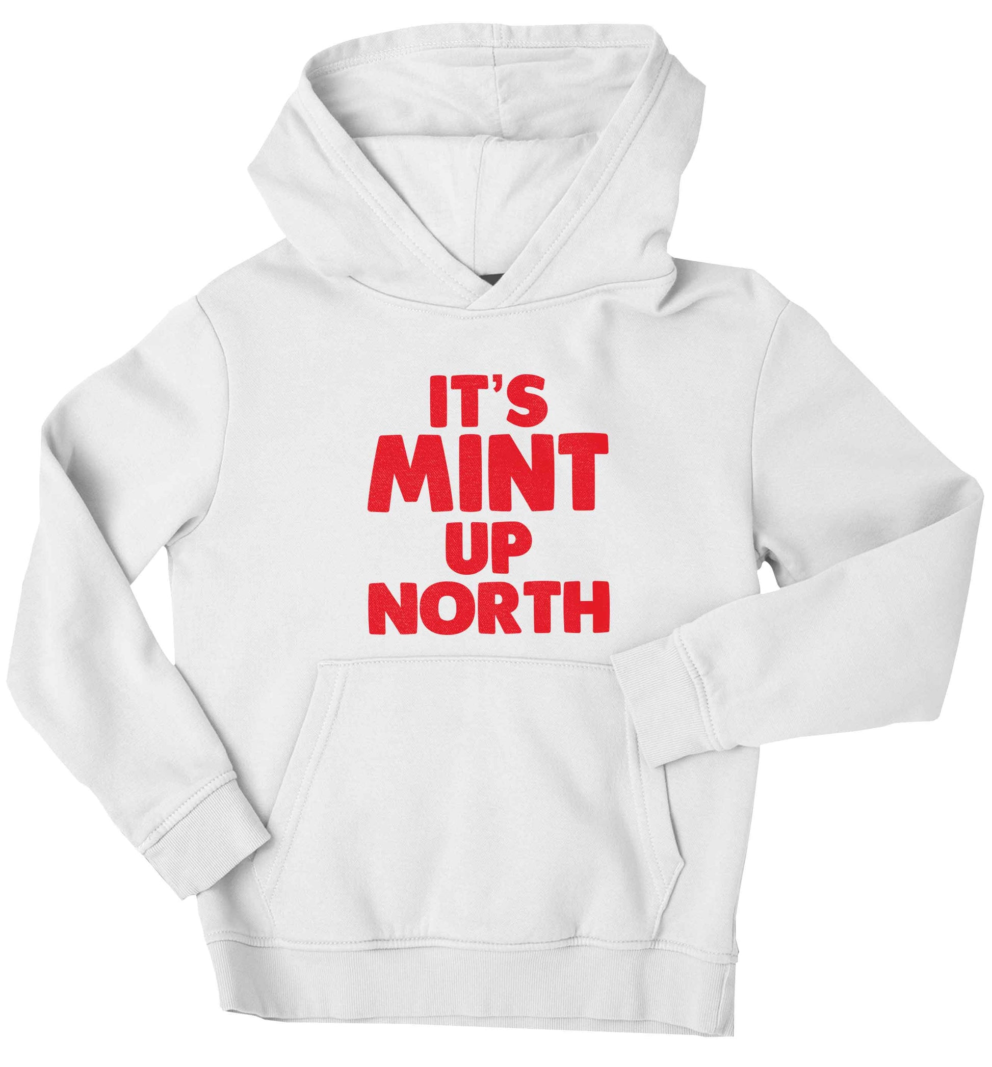 It's mint up North children's white hoodie 12-13 Years