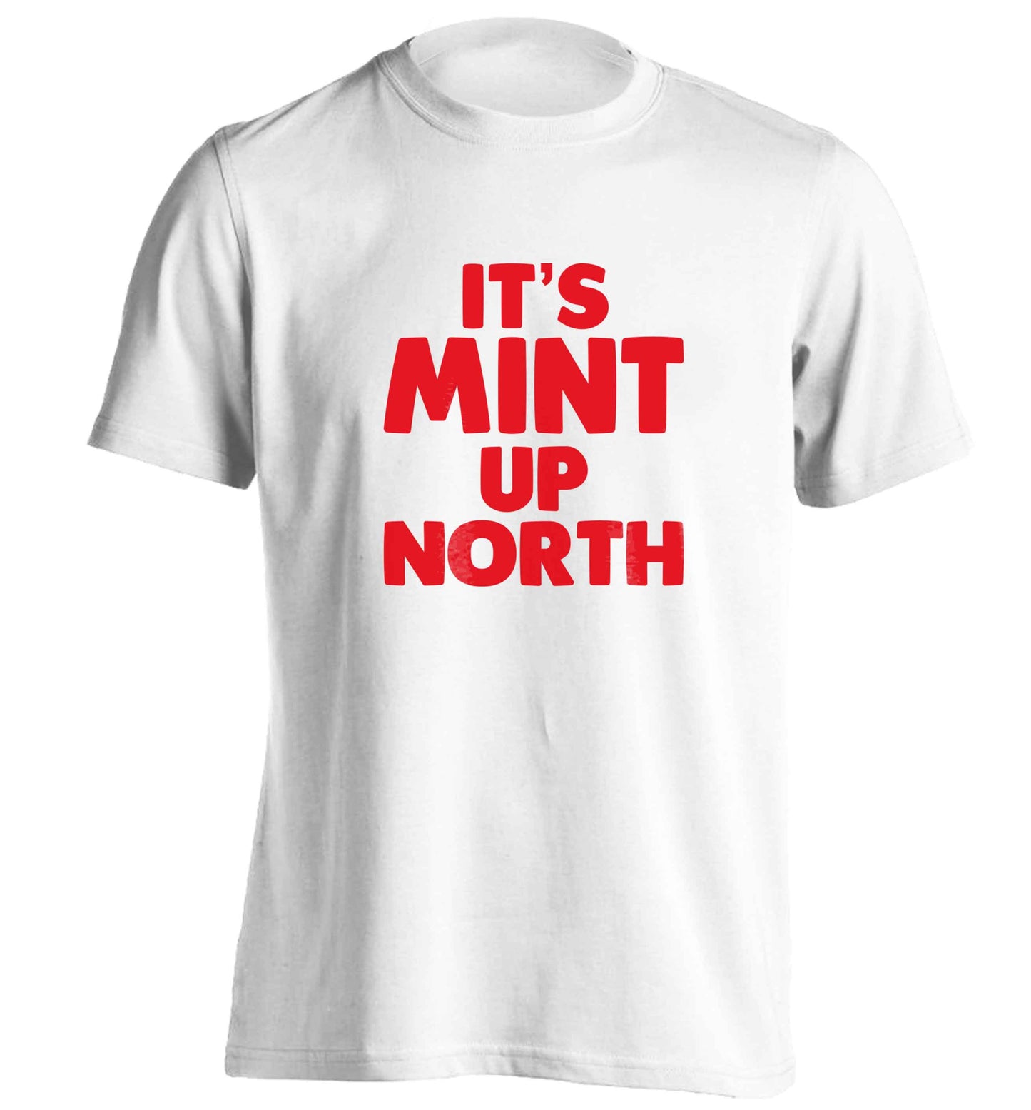 It's mint up North adults unisex white Tshirt 2XL