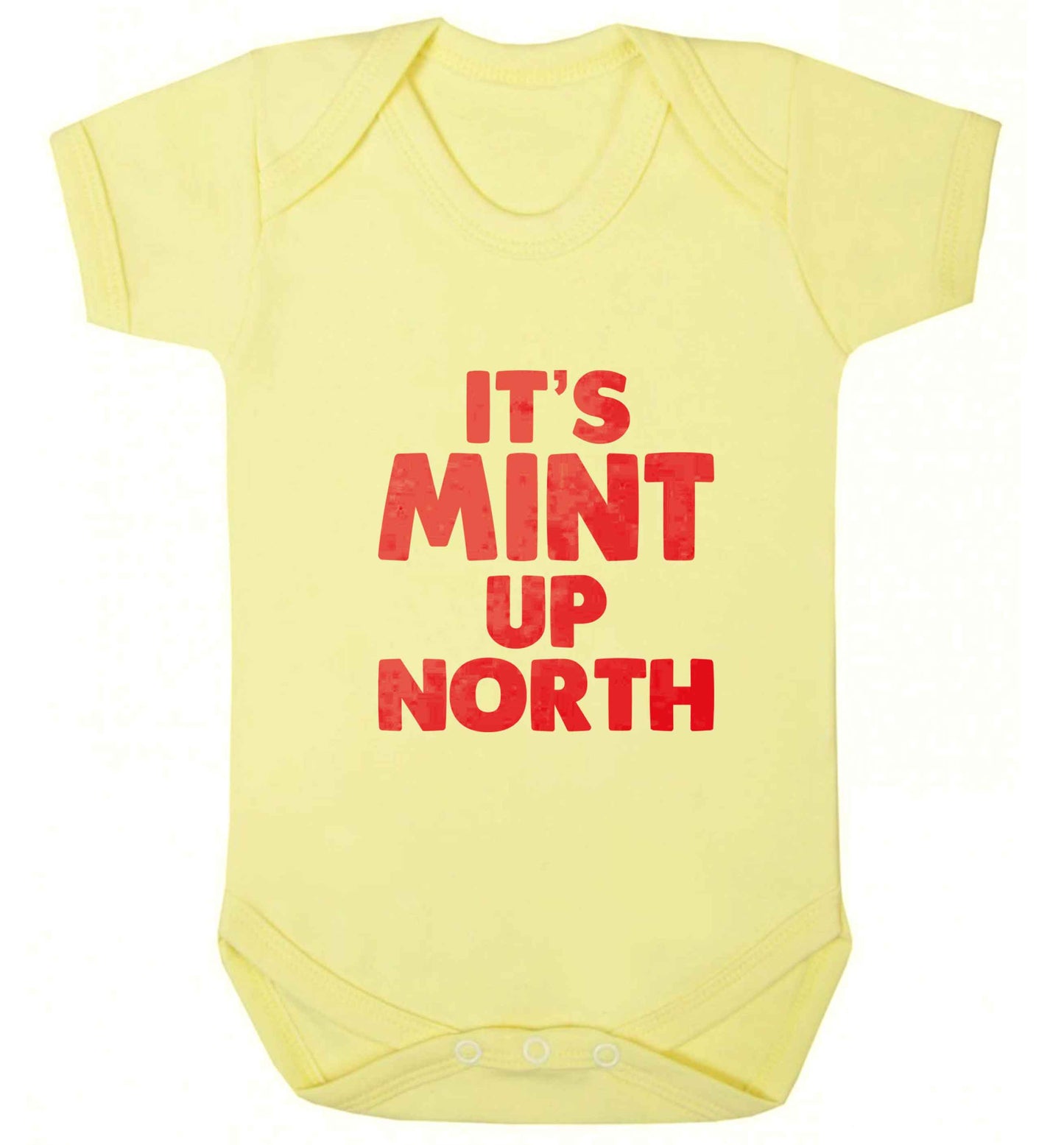 It's mint up North baby vest pale yellow 18-24 months