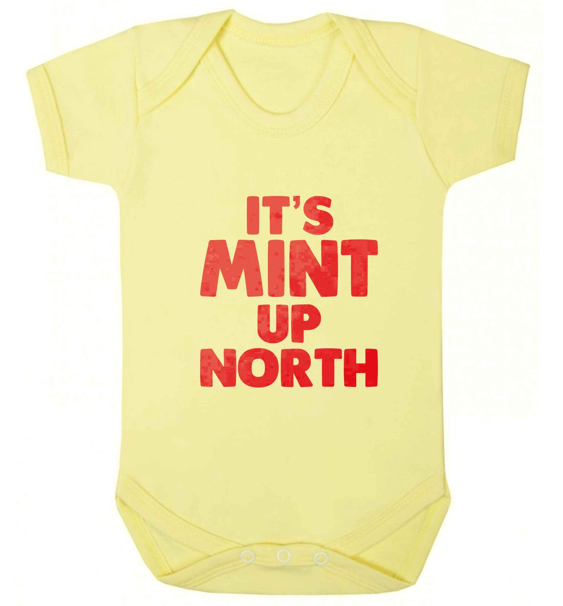 It's mint up North baby vest pale yellow 18-24 months