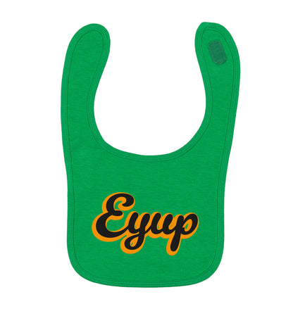 Eyup green baby bib