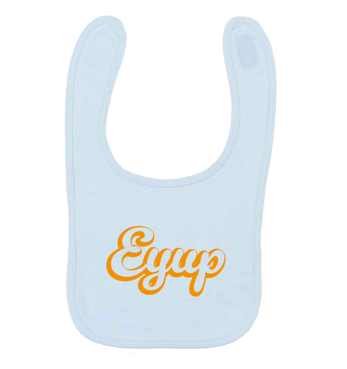 Eyup pale blue baby bib