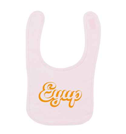 Eyup pale pink baby bib