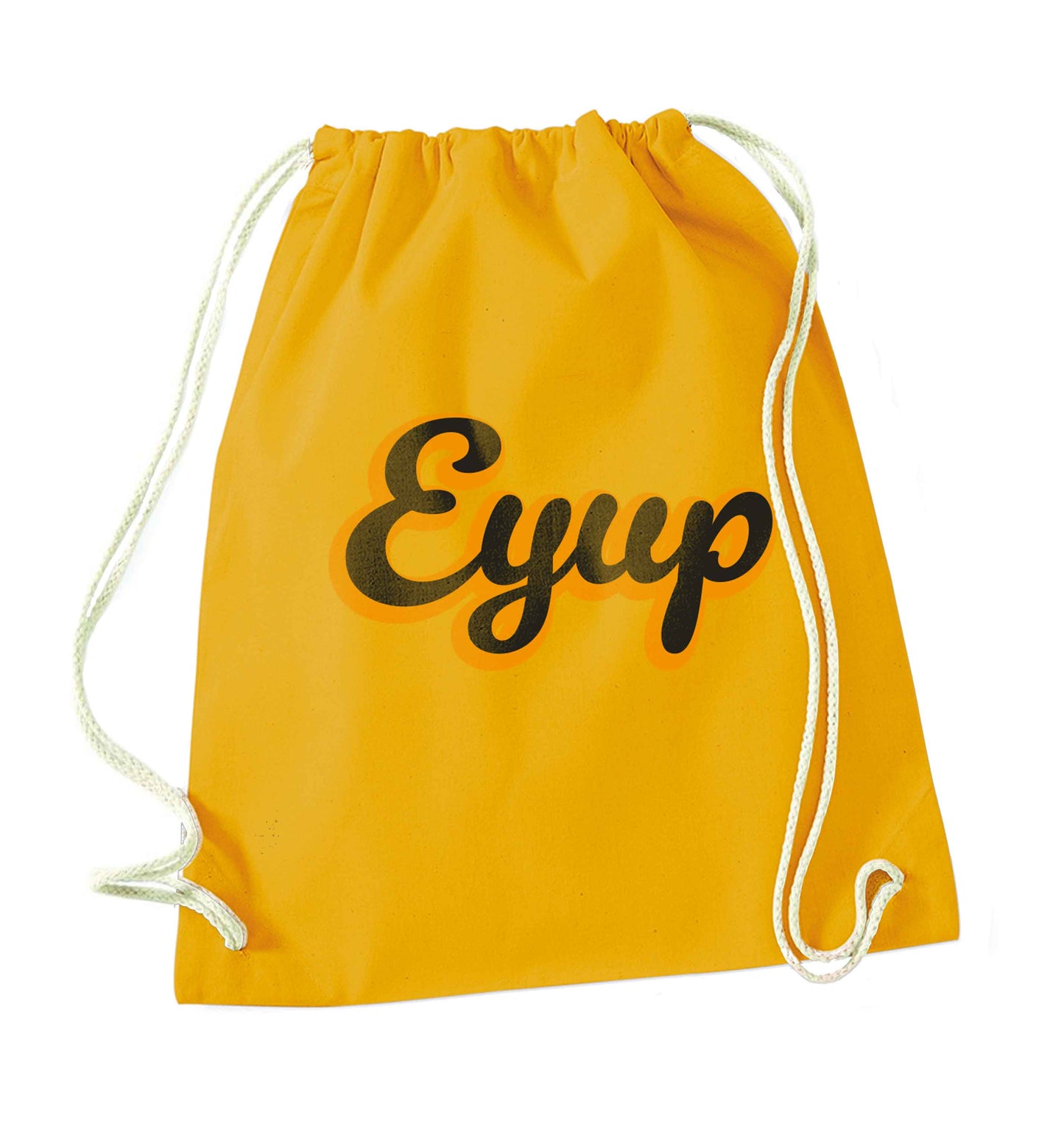 Eyup mustard drawstring bag