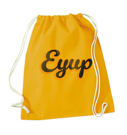 Eyup mustard drawstring bag