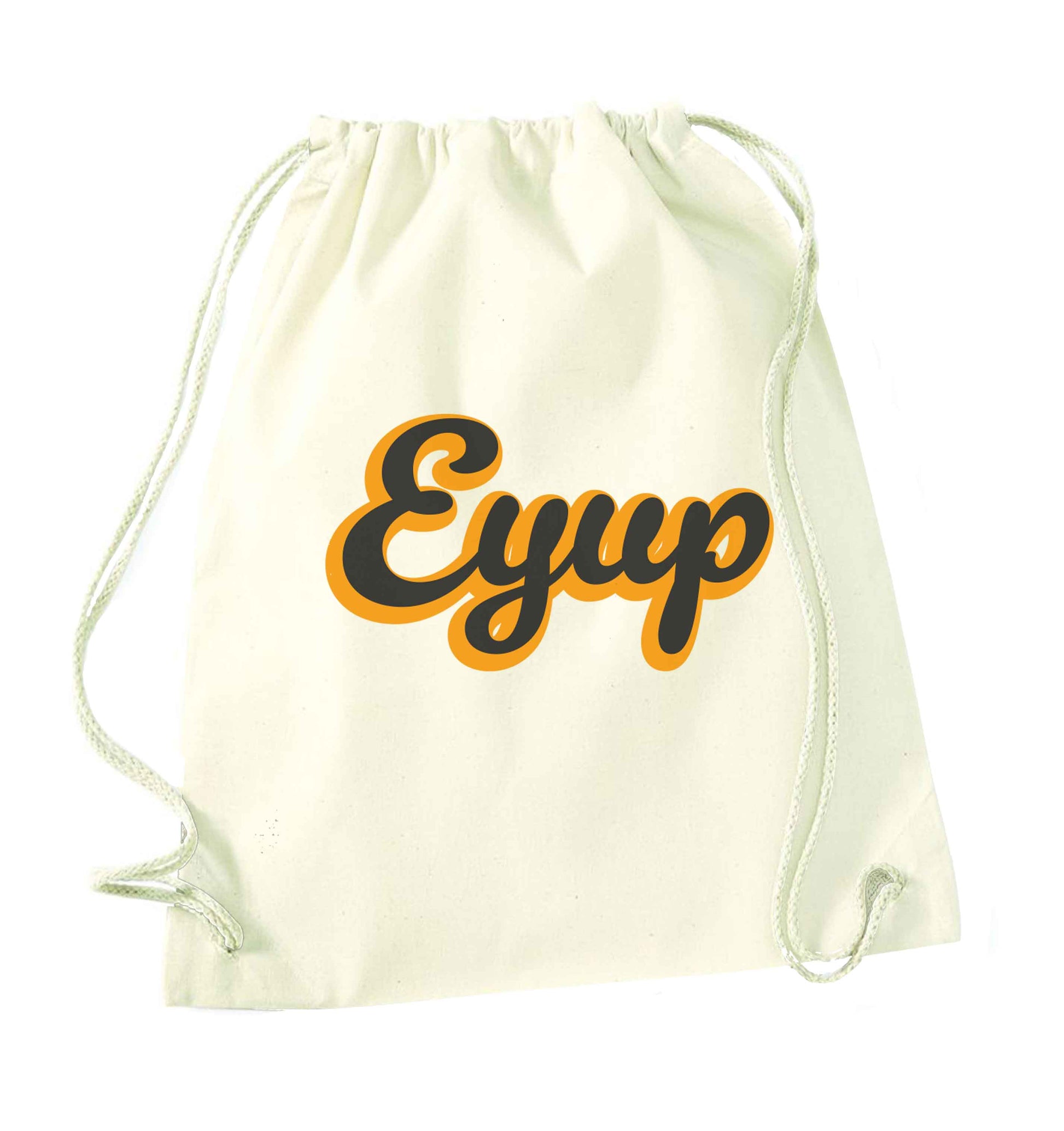 Eyup natural drawstring bag