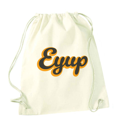 Eyup natural drawstring bag