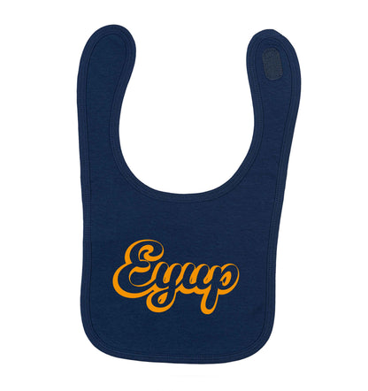 Eyup navy baby bib