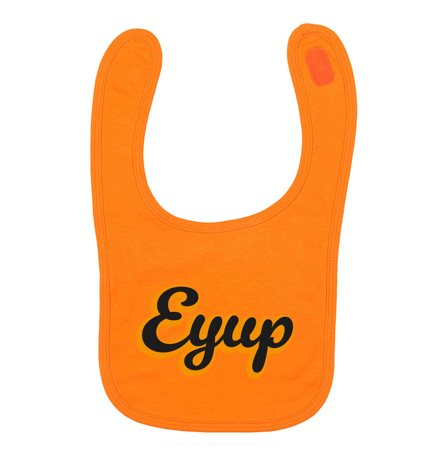Eyup orange baby bib