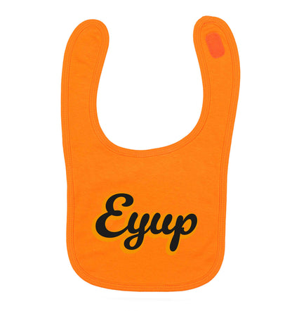 Eyup orange baby bib