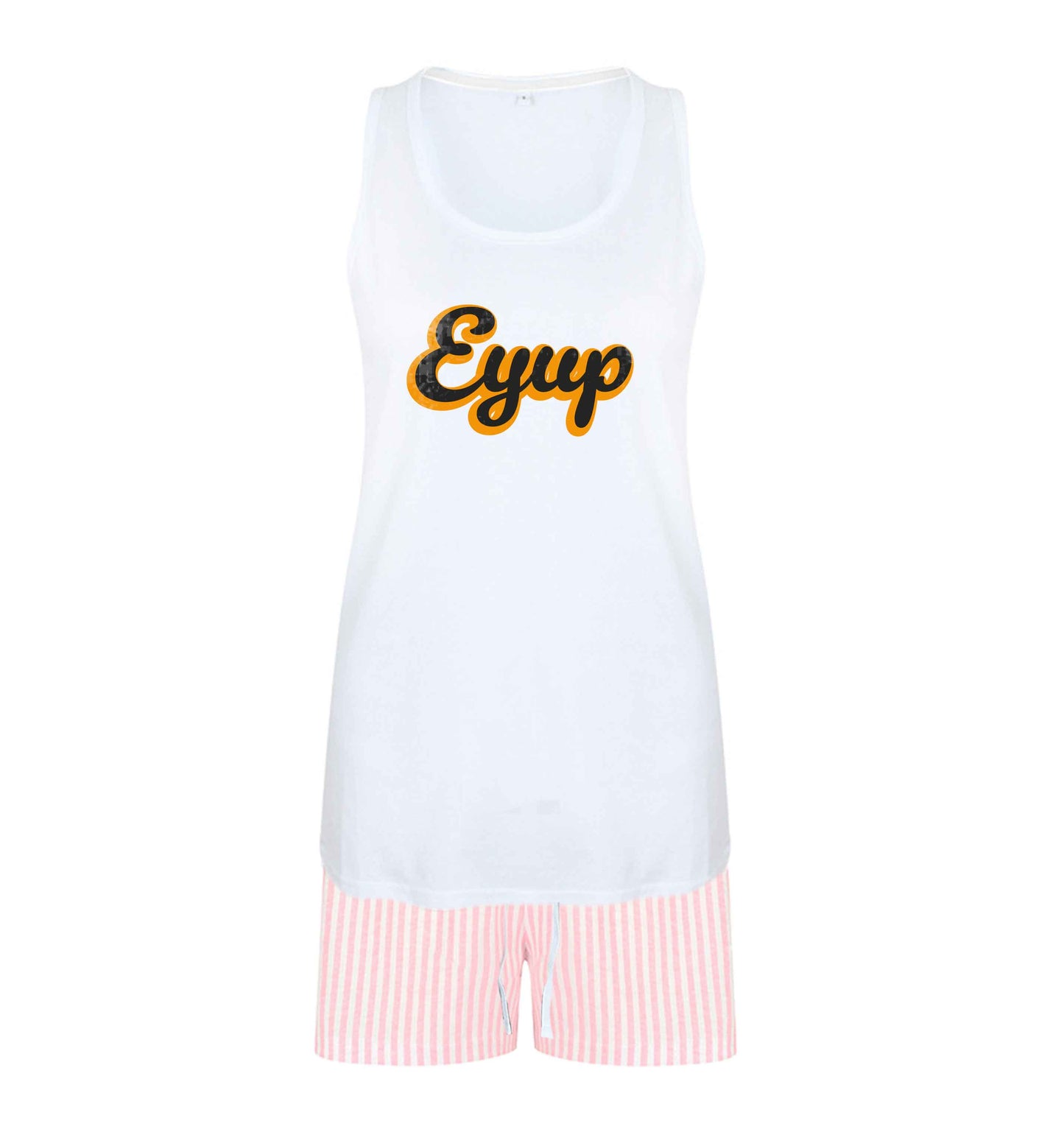 Eyup size XL women's pyjama shorts set in pink 