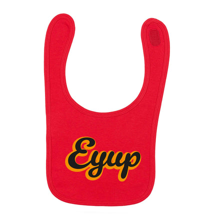 Eyup red baby bib