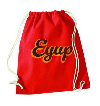 Eyup red drawstring bag 