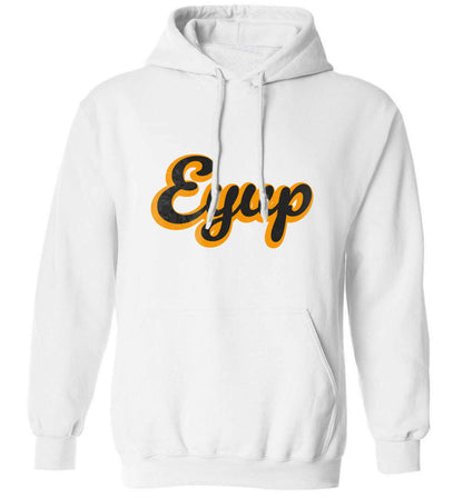Eyup adults unisex white hoodie 2XL