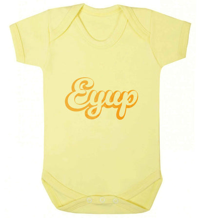 Eyup baby vest pale yellow 18-24 months