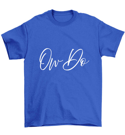 Ow do Children's blue Tshirt 12-13 Years