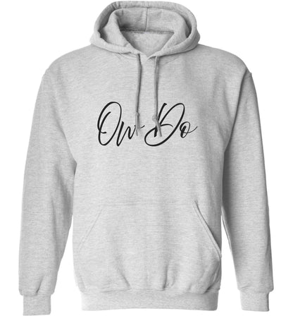 Ow do adults unisex grey hoodie 2XL