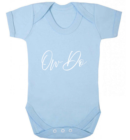 Ow do baby vest pale blue 18-24 months