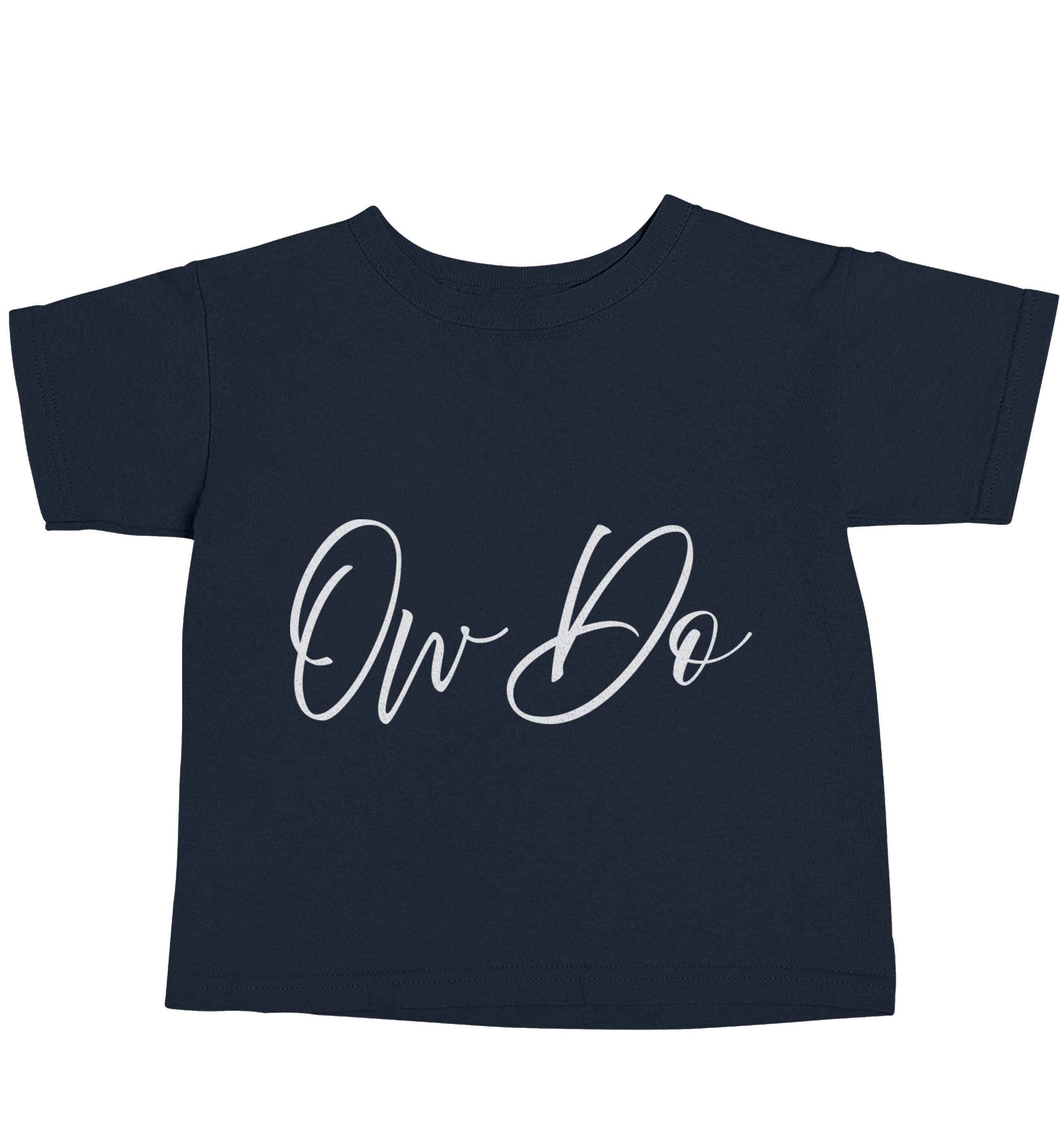 Ow do navy baby toddler Tshirt 2 Years