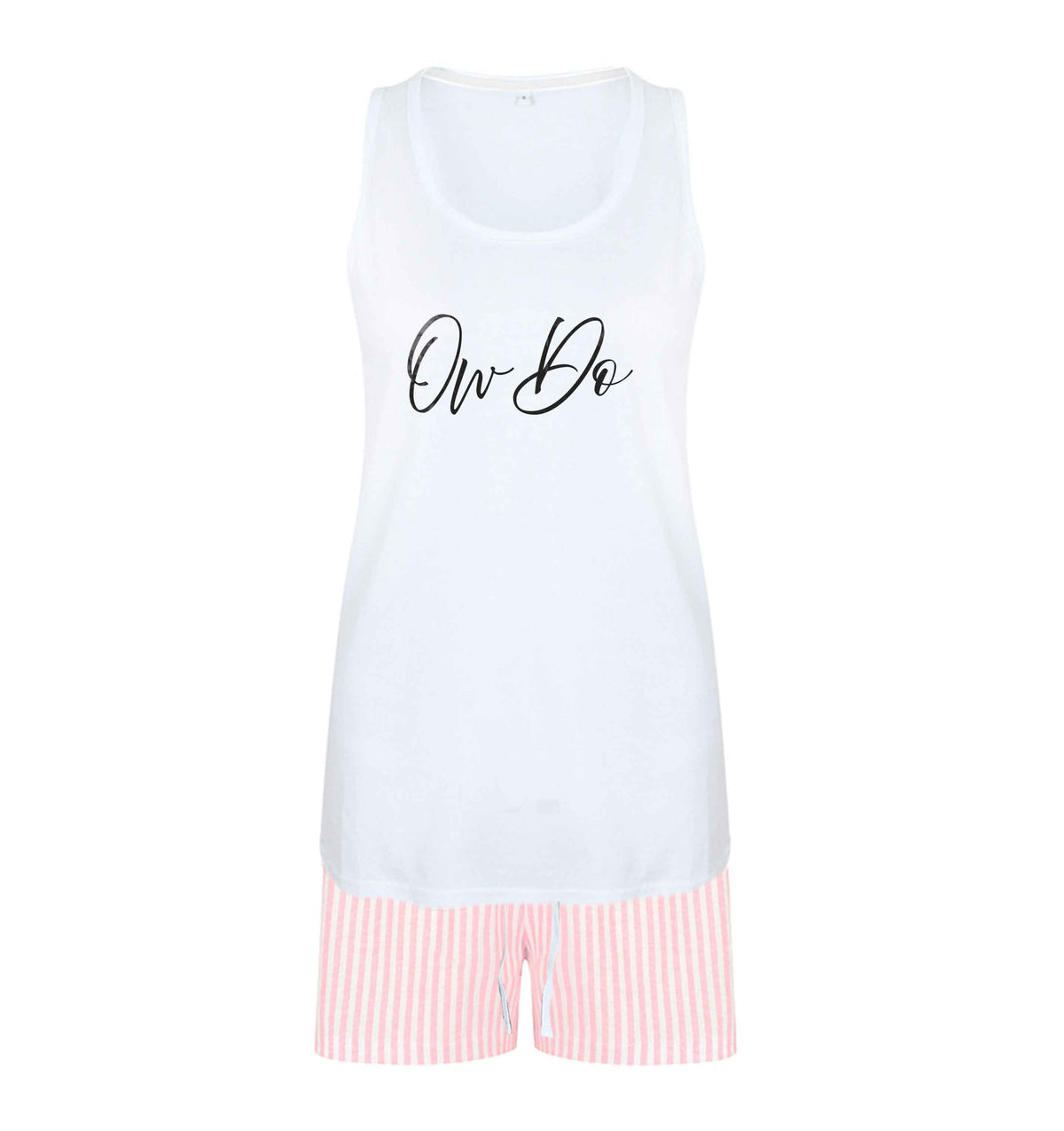 Ow do size XL women's pyjama shorts set in pink 