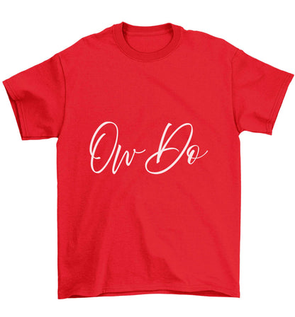Ow do Children's red Tshirt 12-13 Years