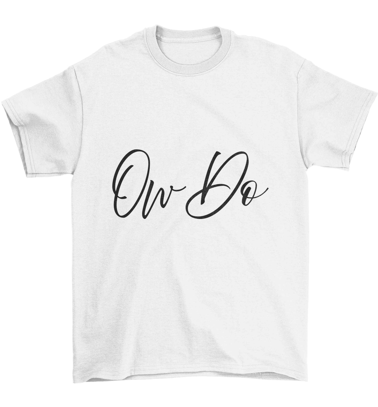 Ow do Children's white Tshirt 12-13 Years