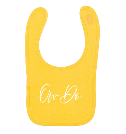 Ow do yellow baby bib