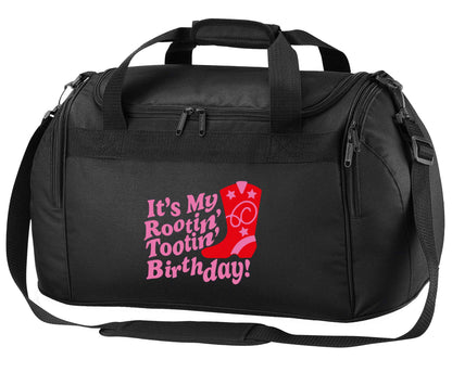 It's my rootin' tootin' birthday! black holdall / duffel bag