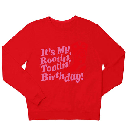 It's my rootin' tootin' birthday! children's grey sweater 12-13 Years