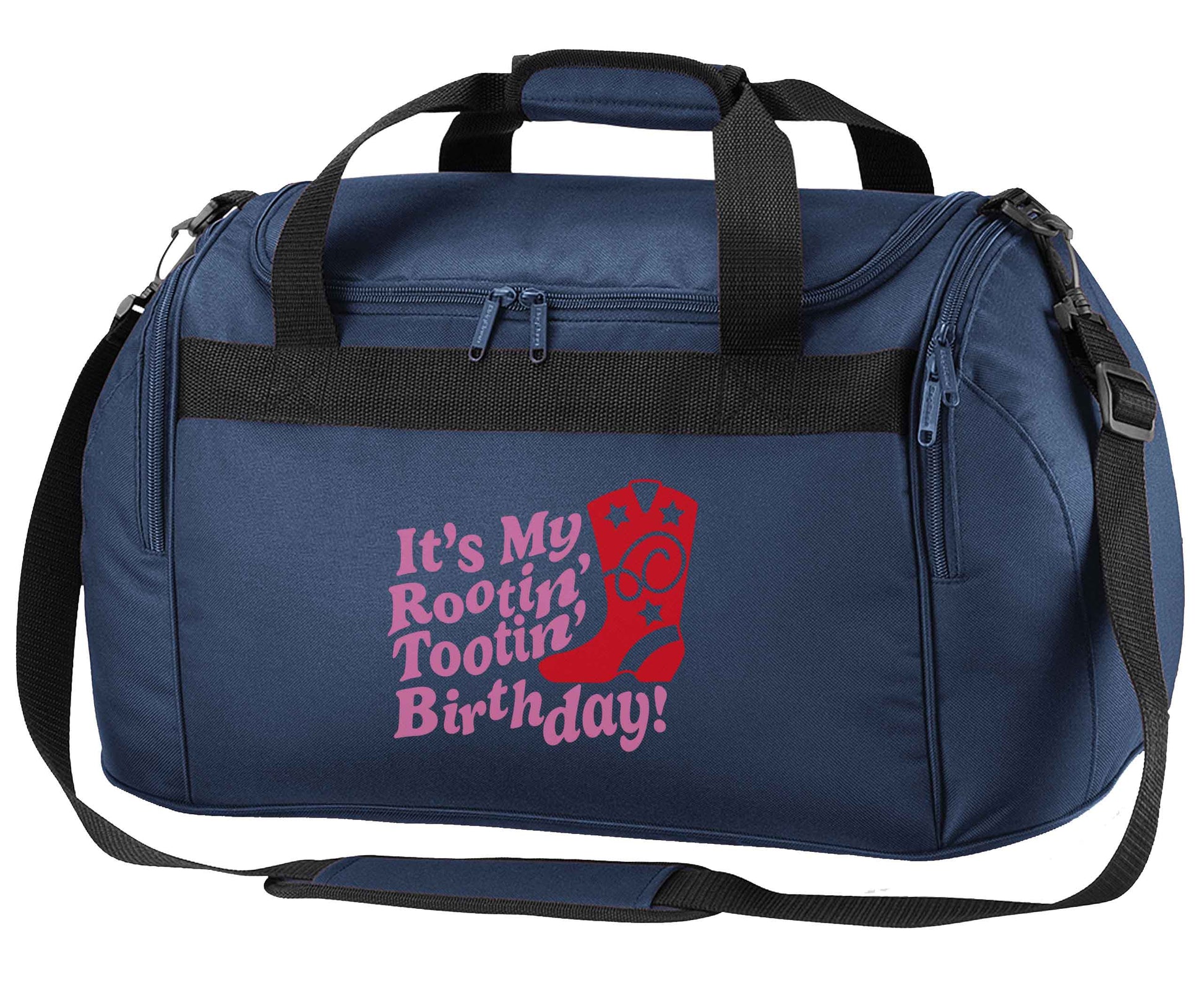 It's my rootin' tootin' birthday! navy holdall / duffel bag