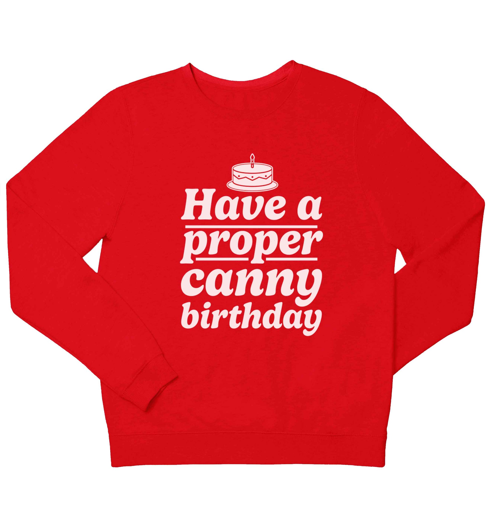 Have a proper canny birthday children's grey sweater 12-13 Years
