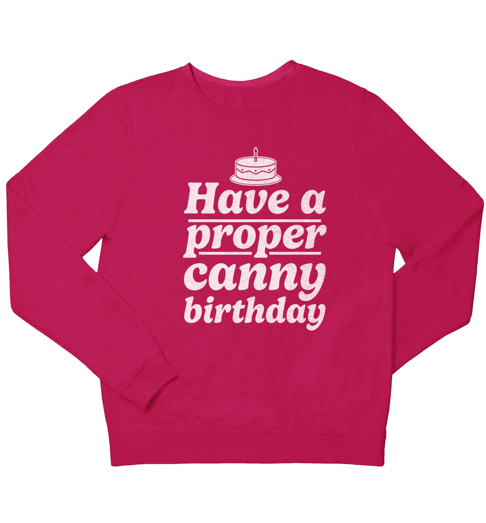 Have a proper canny birthday children's pink sweater 12-13 Years