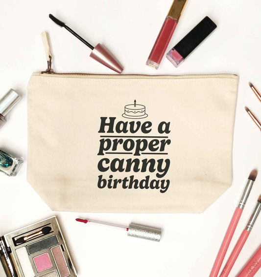 Have a proper canny birthday natural makeup bag