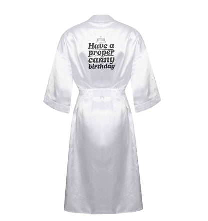 Have a proper canny birthday XL/XXL white ladies dressing gown size 16/18