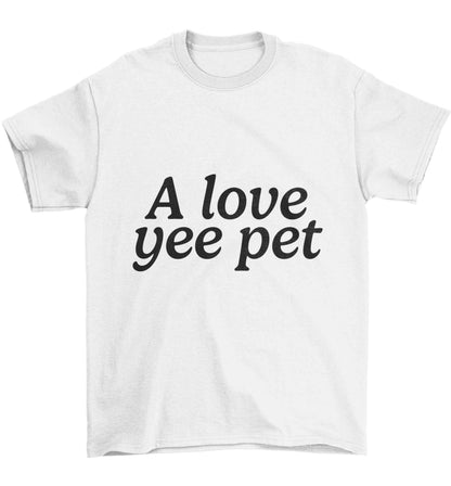 A love yee pet Children's white Tshirt 12-13 Years