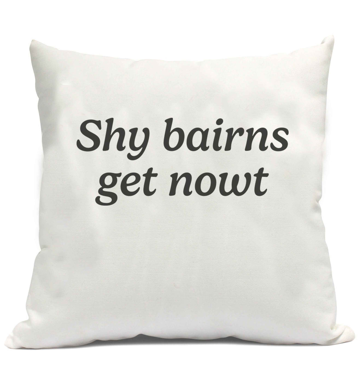 Shy bairns get nowt cushion cover and filling