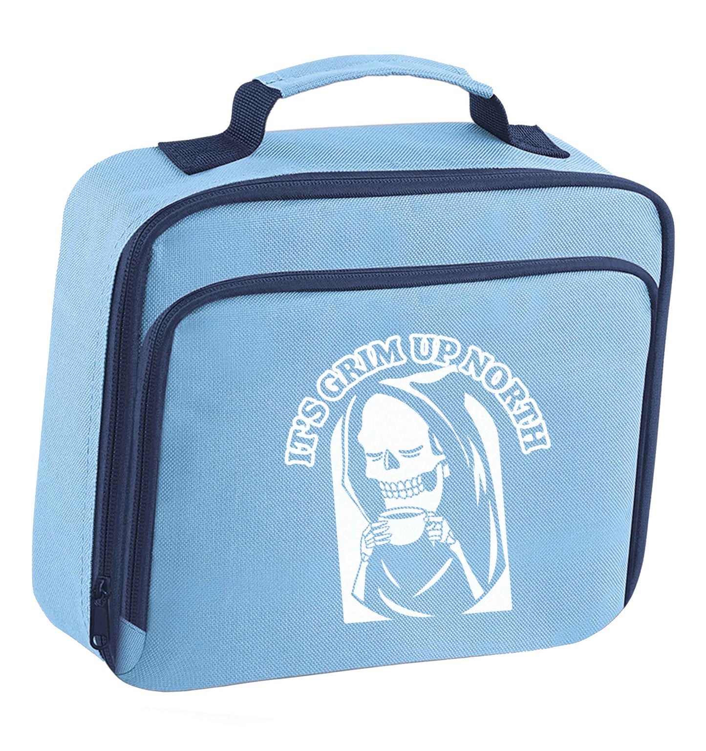 It's grim up North insulated blue lunch bag cooler