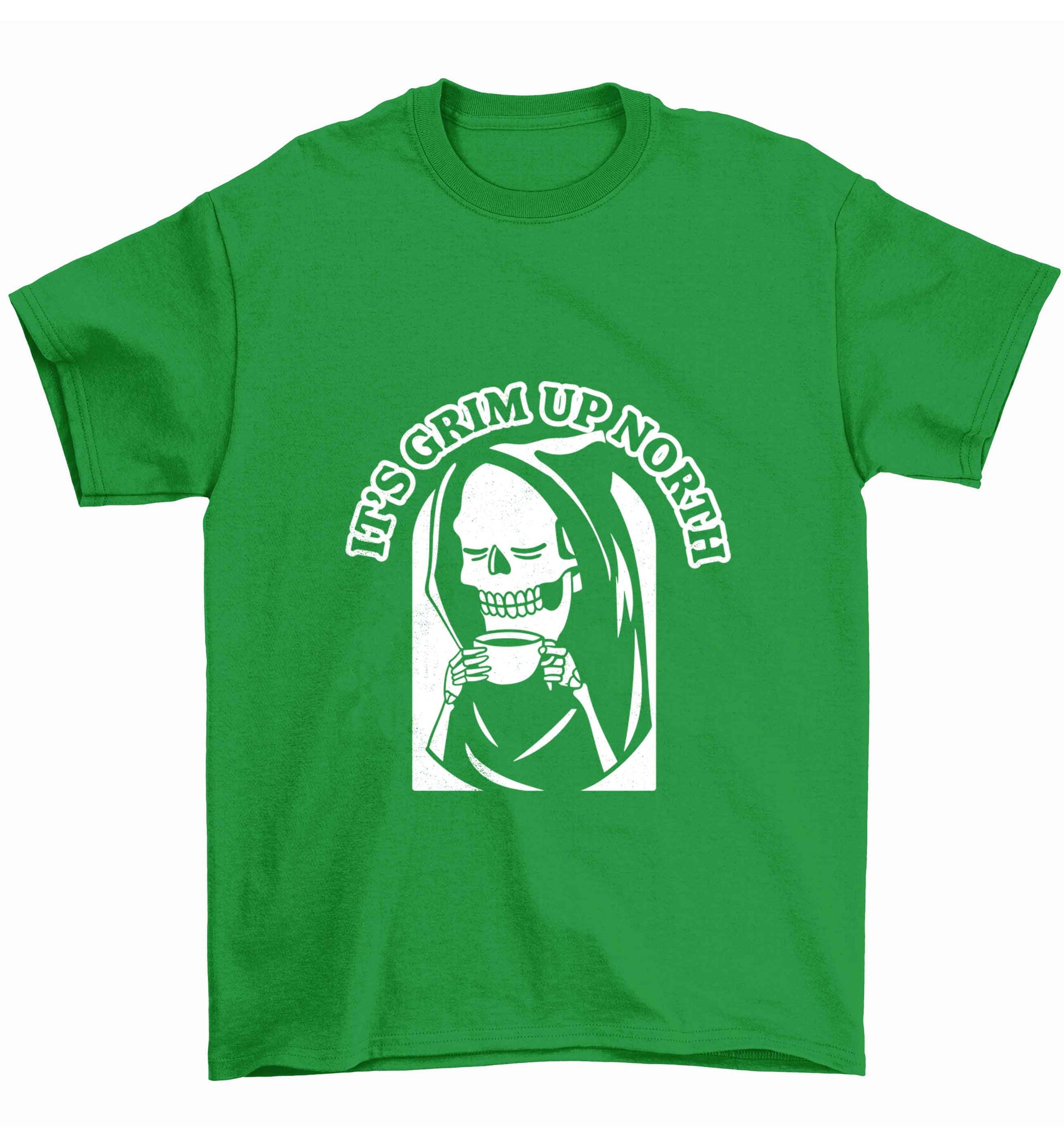 It's grim up North Children's green Tshirt 12-13 Years