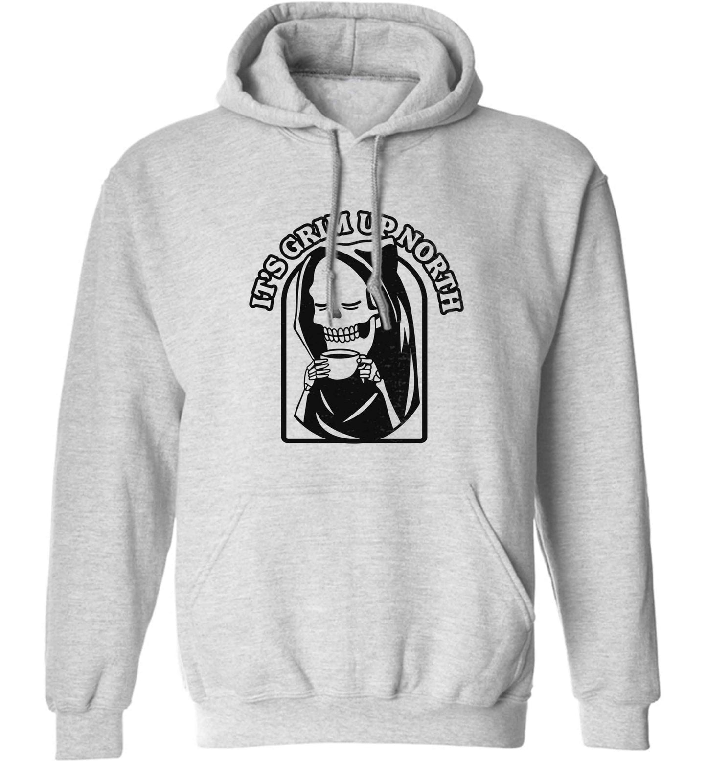 It's grim up North adults unisex grey hoodie 2XL
