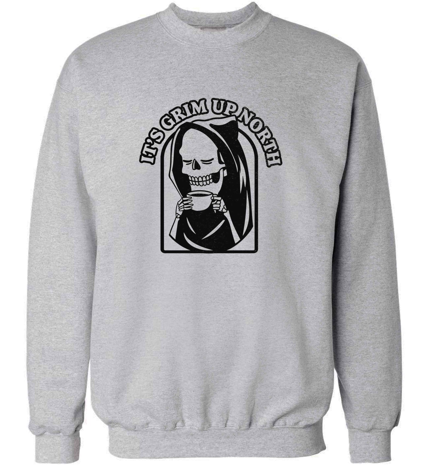 It's grim up North adult's unisex grey sweater 2XL